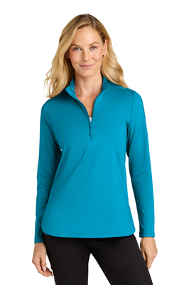 Port Authority Women's C-FREE® Double Knit 1/4-Zip